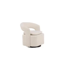 Svea - Teno Draaibare Fauteuil - Boucle - Wit -VIDAXL Winkel 28e0eceec5c64c0aa0f67145509af4fc