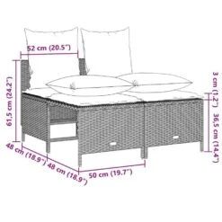 VidaXL - Loungeset - Grijs - Poly Rattan -VIDAXL Winkel 2959bf3e6eed479b8ca4bf801479fc70