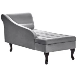 PESSAC - Chaise Longue - Lichtgrijs - Rechterzijde - Fluweel -VIDAXL Winkel 2970ded9e2ef4c488f6111723f8e66e1