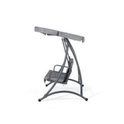 Beliani Schommelbank TEMPLE - Grijs Polyester -VIDAXL Winkel 2971f8da568d4ff79c32d700b35c5e55