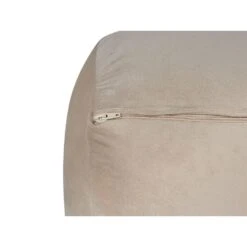DAREYN - Poef - Zandbeige - Fluweel -VIDAXL Winkel 29a3f5cb773b4db4a864c3a93015e299