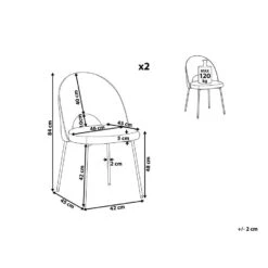 Beliani Eetkamerstoel COVELO - Roze Fluweel -VIDAXL Winkel 2a163585a94848899b5993321783b680