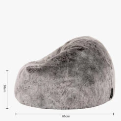 Icon Kinderzitzakken - Zitzak Van Imitatiebont - Grijs -VIDAXL Winkel 2a909b6a973e4d48a7070e3c32ac96a3