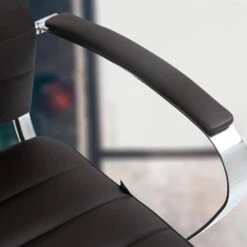 CLP Bureaustoel Oakland Chroom Frame - Echt Leer - Bruin -VIDAXL Winkel 2aaa306b5177428c9a0e02b5429e49f7