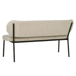 Eetkamerbank Taupe Stof - Diepte 63cm - Zitbreedte 160cm - Maddie -VIDAXL Winkel 2bf56d0e403a4cf199d50d98b9872b58