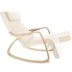 Tectake Schommelstoel Onda, Beige -VIDAXL Winkel 2d992457860942e7bbee650ee8cd06cb