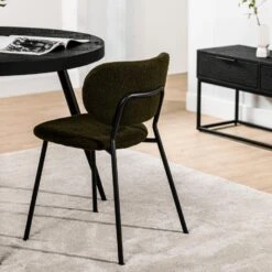 Rutger Eetkamerstoel Teddy - Stof - Groen -VIDAXL Winkel 2d9b7b14085643a9bcaa2838d1e4c63e