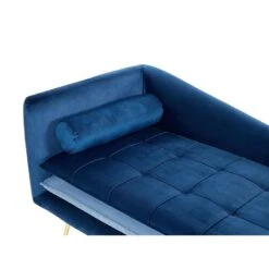 GONESSE - Chaise Longue - Blauw - Fluweel -VIDAXL Winkel 2e508ca6da89435f8016c4f20470a845