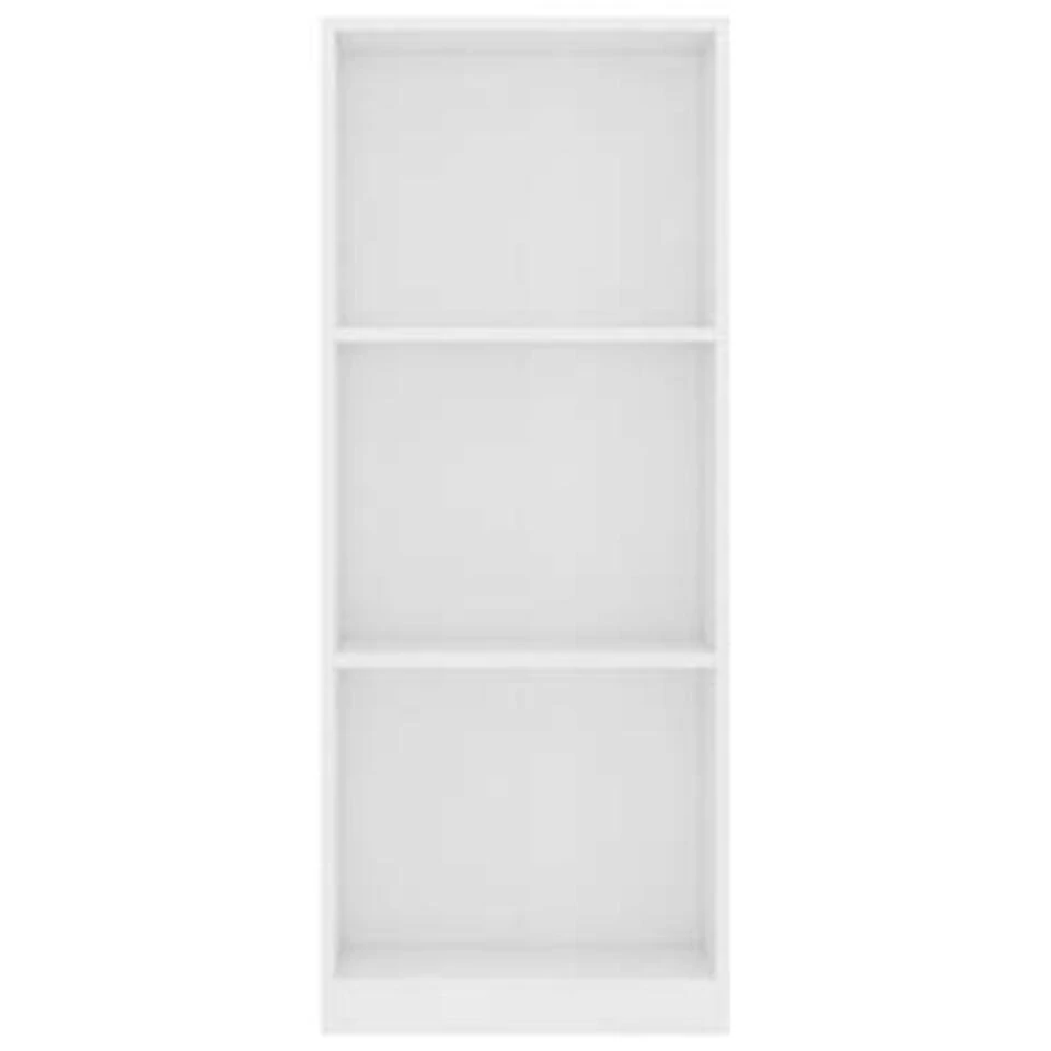 VidaXL Boekenkast Met 3 Schappen 40x24x108 Cm Bewerkt Hout Wit 4 VidaXL Boekenkast Met 3 Schappen 40x24x108 Cm Bewerkt Hout Wit - Afbeelding 4