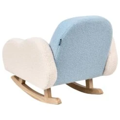 SKARE - Schommelstoel Voor Kinderen - Lichtblauw - Bouclé -VIDAXL Winkel 2ef48a4c7a294fd689f267c9a35d8d40