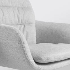 Nolon Nena-Mia Eetkamerstoel Grijs - Met Armleuning - Walnoot -VIDAXL Winkel 2f8335bbb9dd43ff9345d72ab846ef03