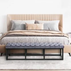 CLP 2-zits Bankje Polson 150 Cm - Grijs -VIDAXL Winkel 2faabfb8b95a4a59a128edff6f0dc67d