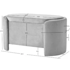 Bank Met Opbergruimte In Witte Lussen -VIDAXL Winkel 30ef30d048bc4de8b338b3c6f8cf09f7