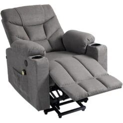 CLP Fauteuil Andover Zwart Frame - Stof - Grijs -VIDAXL Winkel 30f46cd71ccc41a4856d207fcf93d0d2
