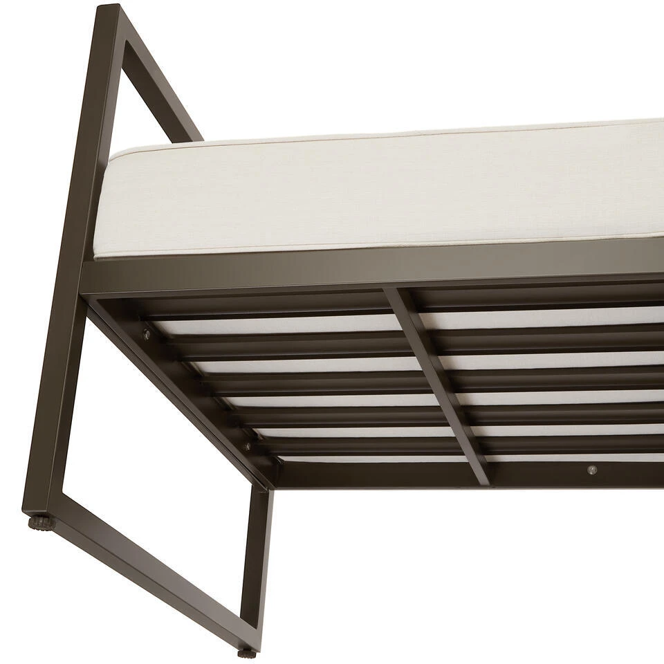 Tectake - Tuin-loungebank Comosa, 3-zits, XXL Kussens, Bruin / Beige 6 Tectake - Tuin-loungebank Comosa, 3-zits, XXL Kussens, Bruin / Beige - Afbeelding 6