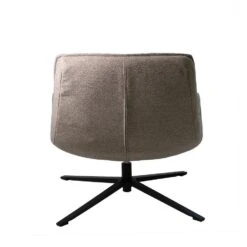 Draaifauteuil Stof/Textiel - Taupe - 86x74x84cm - Mattis -VIDAXL Winkel 313b099dfb3e4f79b7feb0600d4d4a5c