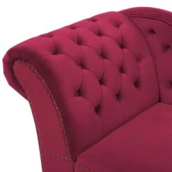 NIMES - Chaise Longue - Rood - Linkerzijde - Fluweel -VIDAXL Winkel 3153285efe0e4b88a7fd3ce7d1dab2ba