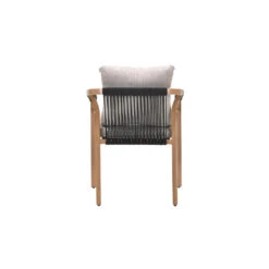 Monti Dining Fauteuil - Light Teaklook - Rope Lava Zwart - Gobi Sand -VIDAXL Winkel 3159419337d649d1aaa8de37145b4054