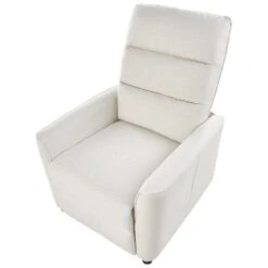 SANDE - Relaxfauteuil - Gebroken Wit - Stof -VIDAXL Winkel 3161139ef7ea4b6a9b6ad307696b9ba3