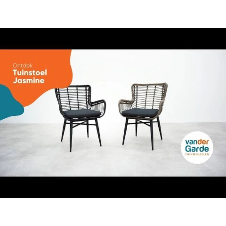 VDG Set Van 4 - Jasmine Dining Tuinstoel - Black 8 VDG Set Van 4 - Jasmine Dining Tuinstoel - Black - Afbeelding 8