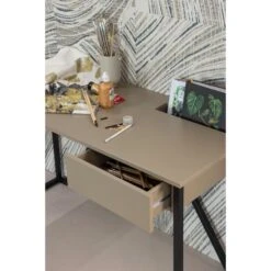 WOOOD New Julius Bureau - Grenen - Mud - 75x126x53 -VIDAXL Winkel 31bb39f9a7f94fe494d0958b1e71c179