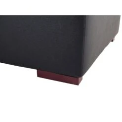 Beliani Ottomaan LUNGO - Zwart Leer -VIDAXL Winkel 3241433d6fb34cd4af4bcfa3e3707f40