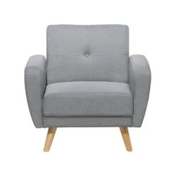 Beliani Cocktailstoel FLORLI - Grijs Polyester -VIDAXL Winkel 32cccdcc82f34b9cb89aa4fb5627a318