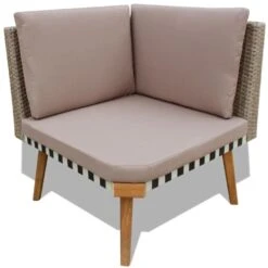 VidaXL 4-delige Loungeset Met Kussens Poly Rattan Grijs -VIDAXL Winkel 3313c04f0d0245cd91faa38ba8dfd0c7