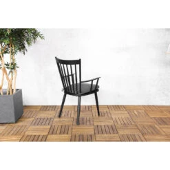 Sens-Line - Amsterdam Tuinstoel Zwart - Aluminium - Set Van 2 -VIDAXL Winkel 33586ba6aa1a4f0aa76762a4d1de7ac0