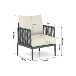 Stoel En Bank Loungeset 5 Personen Aluminium/wicker Grijs Coco Ibiza -VIDAXL Winkel 33d6257a296b405ea2d562f08a154132