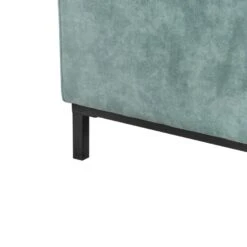 OSLO - Ottomaan - Blauwgroen - Fluweel -VIDAXL Winkel 33de4e12abc347aba9fab99a37a29643