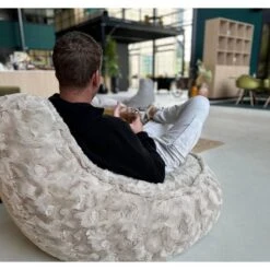 Parya Stoel Zitzak Bont - Zitzakfauteuil - Woonkamerzitzak - Grijs - Senior 9 Parya Stoel Zitzak Bont - Zitzakfauteuil - Woonkamerzitzak - Grijs - Senior -VIDAXL Winkel 33f4b0d4a3c548d8b3b30b8b52a05c5e