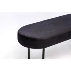 Metalen Bank Met Zwarte Fluwelen Bekleding -VIDAXL Winkel 340a0d29ce594204ade4aeb4162f2693