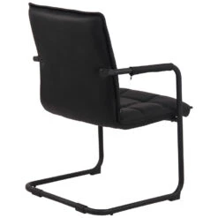 CLP Eetkamerstoel Gandia Zwart Frame - Echt Leer - Zwart -VIDAXL Winkel 3415e3a99aa6470bbde07caa3a914dcc