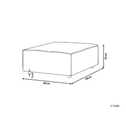 APRICA - Ottomaan - Wit - Bouclé -VIDAXL Winkel 34b4dea8c5e342d9ba70fe496807856a