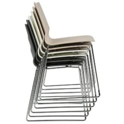 HARTLEY - Eetkamerstoel Set Van 4 - Donkergrijs - Plastic -VIDAXL Winkel 353df51a3402483ca70acd1bc276d65d