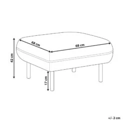 TONSBERG - Ottomaan - Lichtgrijs - Polyester -VIDAXL Winkel 35dc638c474443de8934511c75f857ad