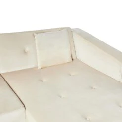 VADSO - Hoekslaapbank - Lichtbeige - Linkszijdig - Fluweel -VIDAXL Winkel 3662a4177c6a4705af38fb1c26ae9e87