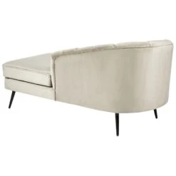 ALLIER - Chaise Longue - Beige - Linkerzijde - Fluweel -VIDAXL Winkel 36988160df9b4d80b317551e5a8b5d3c