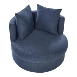 DALBY - Fauteuil - Blauw - Stof 12 DALBY - Fauteuil - Blauw - Stof -VIDAXL Winkel 372315ef24fe461bb94b06d22ce38cf7