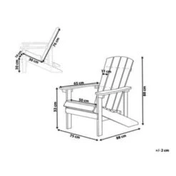 ADIRONDACK - Tuinstoel - Grijs - Kunsthout -VIDAXL Winkel 373c7acd6cbb49fb9ef537c85ce5a267