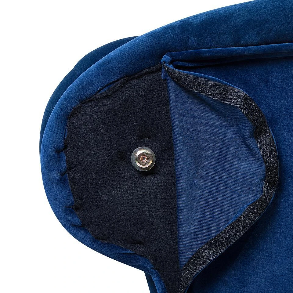 NIMES - Chaise Longue - Blauw - Rechterzijde - Fluweel 12 NIMES - Chaise Longue - Blauw - Rechterzijde - Fluweel - Afbeelding 12