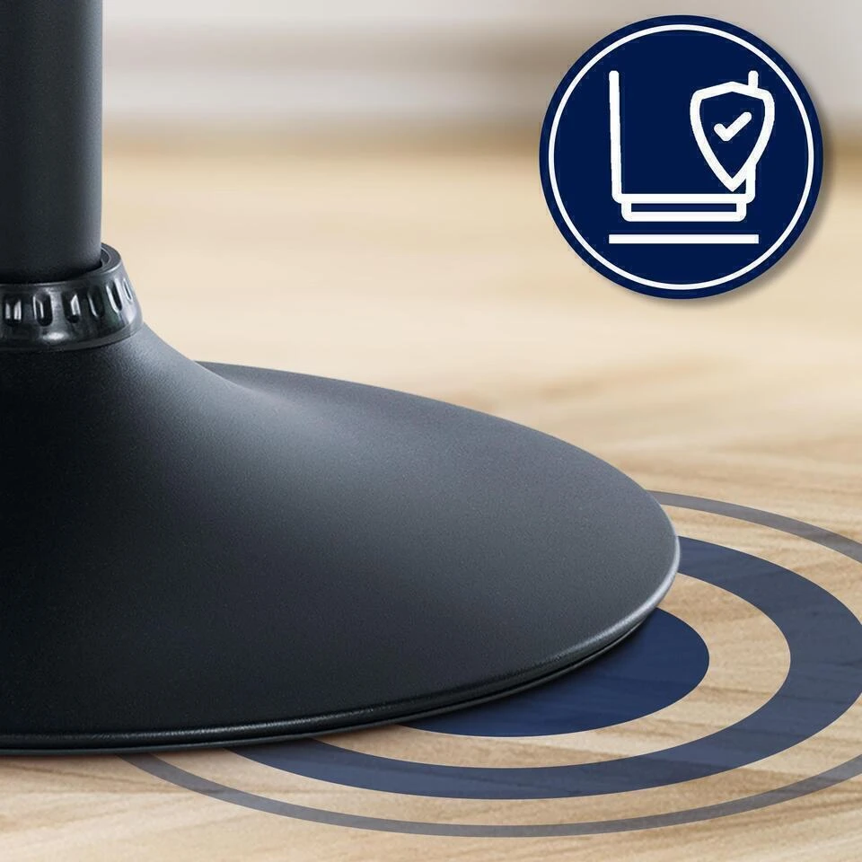 CLP Barkruk Laurel Zwart Frame - Stof - Grijs 5 CLP Barkruk Laurel Zwart Frame - Stof - Grijs - Afbeelding 5