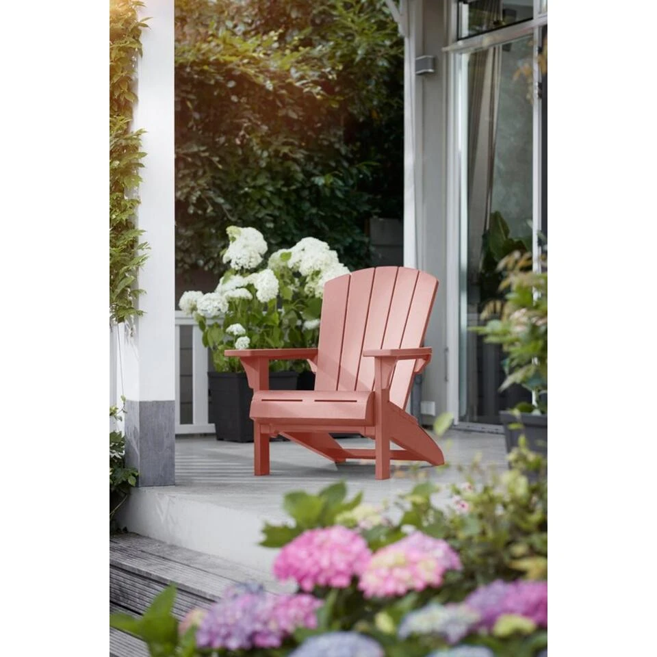Keter Troy Adirondack Tuinstoel - 85x80x96,5cm – Terracotta 5 Keter Troy Adirondack Tuinstoel - 85x80x96,5cm – Terracotta - Afbeelding 5