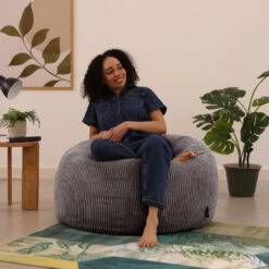 Icon Zitzak Kingston - Corduroy Zitzak Volwassenen - Houtskool -VIDAXL Winkel 392ca98c020f48929654d07e8e369f4e