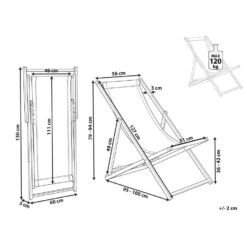 Beliani Tuinligstoel LOCRI II - Blauw Synthetisch Materiaal, Aluminium -VIDAXL Winkel 395e1432890d46a79e3722d7f0254dbd 2