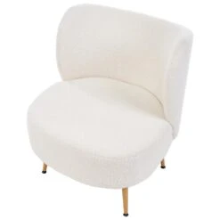 OTSBY II - Fauteuil - Off-white - Bouclé -VIDAXL Winkel 39b03097a1e24a4eae01c841ae21c2fe