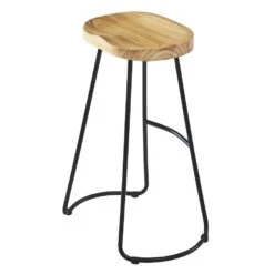 Set Van 2 Metalen Barkrukken In Natuurlijk Essen -VIDAXL Winkel 3a4207e1f00b44548cd19defd9126839