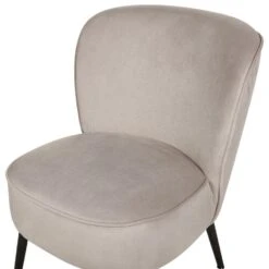 VOSS - Fauteuil - Taupe - Fluweel -VIDAXL Winkel 3a73f869d67e48db9f0d5b9cc9285abc