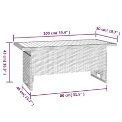 VidaXL - Tuintafel - Zwart - Acaciahout En Poly Rattan - 100x50x43/63 Cm 13 VidaXL - Tuintafel - Zwart - Acaciahout En Poly Rattan - 100x50x43/63 Cm -VIDAXL Winkel 3a7c36919b594db290a6be4e36af5256